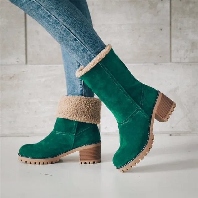 Juliana™ | Warm Winter Boots with Fold-Over Collar